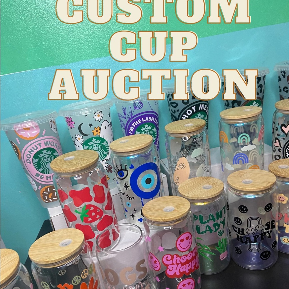 Custom cup auction item